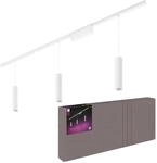 Philips Hue LED-Pendelleuchte Perifo Schienensystem 3-flammig Wei&szlig;
