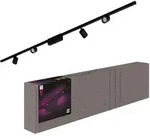 Philips Hue LED-Deckenleuchte Perifo Schienensystem 4 Spots Schwarz
