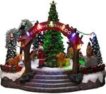 Konstsmide LED Szenerie Weihnachtszoo mit Musik 19 Dioden