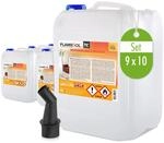 Flambiol Bioethanol 96,6% Premium f&uuml;r Ethanolkamin in Kanistern 9 x 10l