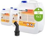Flambiol Bioethanol 96,6% Premium f&uuml;r Ethanol-Brenner oder Kamine 4 x 5l