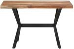 vidaXL Esstisch 120x60x75 cm Massivholz Honigfarben
