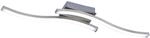 LED-Deckenleuchte Route 2-flammig Nickel matt