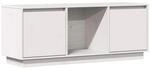 vidaXL TV-Schrank Wei&szlig; 110,5x35x44 cm Massivholz Kiefer 814340