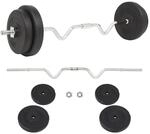 vidaXL Langhantel-Set 30 kg 91399