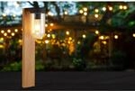Brilliant Au&szlig;ensockelleuchte Cabar Holz dunkel und Schwarz 55 cm