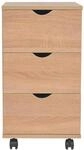 vidaXL Schubladenelement 33&times;45&times;60 cm Eichenbraun
