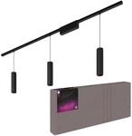 Philips Hue LED-Pendelleuchte Perifo Schienensystem 3-flammig Schwarz