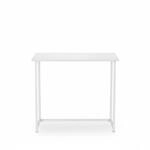 Relaxdays Computerschreibtisch PB Eisen Wei&szlig; Klappbar 74,5 cm x 80 cm x 45 cm 7,4 kg
