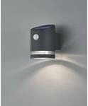 Trio LED-Au&szlig;enwandleuchte Salta mit Solarmodul Anthrazit