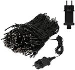 ECD Germany Fahnenmast Lichterkette 10 Str&auml;nge 8 Meter 360 LED Warmwei&szlig; IP44