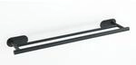 Wenko Turbo-Loc Edelstahl Badetuchstange Duo Orea Black Matt 59.5 x 4.5 x 12 cm