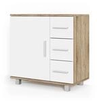 Vicco Waschbeckenunterschrank Ilias Sonoma/Wei&szlig; 60 x 61 cm