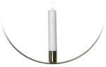 Star Trading LED-Kerze Flamme mit Ring &Oslash; 28cm Messing