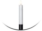 Star Trading LED-Kerze Flamme mit Ring &Oslash; 28cm Schwarz