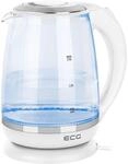 ECG Wasserkocher RK 2020 White Glass 2,0, Glas