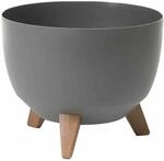 Siena Garden Pflanzgef&auml;&szlig; Oslo Anthrazit &Oslash; 47x26,5 cm