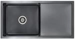 vidaXL Handgefertigte K&uuml;chensp&uuml;le Schwarz Edelstahl 145086