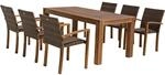 Garden Pleasure Gartenm&ouml;bel-Set Topeka 7-teilig Dunkelbraun FSC&reg;