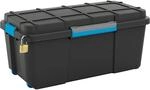 Aufbewahrungsbox Scuba L mit Silikonring im Deckel und 4 Rollen Schwarz