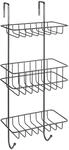 Wenko Duschregal Revigo mit 3 Ablagen 22,5 cm x 57 cm x 18,5 cm Schwarz