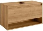 Fackelmann Waschbeckenunterschrank NATURA Asteiche 93,4 cm