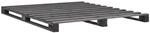 vidaXL Palettenbett Grau Massivholz Kiefer 160x200 cm619019