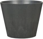 Scheurich Pflanzgef&auml;&szlig; Purista+ &Oslash; 30 cm Carbon mit Bew&auml;sserungseinsatz