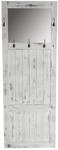 MCW Wandgarderobe mit Spiegel 180x65x7cm Shabby-Look Wei&szlig;