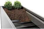 Biohort Zwischenboden 2-teilig f&uuml;r HochBeet 2 m x 0,5 m Dunkelgrau-Metallic