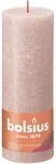 Bolsius Rustik-Kerze Shine 190/68 mm Nebliges Rosa