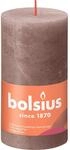 Bolsius Rustik-Kerze Shine 130/68 mm Rustikales Taupe