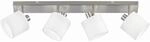 Reality Strahler Tommy 4-flammig Nickel matt