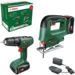 Bosch 18V Akku-Schlagbohrschrauber EasyImpact 18V-40 + Stichs&auml;ge EasySaw 18V-70