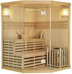 Artsauna Traditionelle Saunakabine Finnische Sauna Espoo150 Premium 150 x 150 cm 6 kW