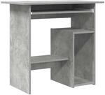 vidaXL Schreibtisch Betongrau 80x45x74 cm Holzwerkstoff 801368