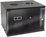 HMF 65707-02 Serverschrank Netzwerkschrank 7HE Unmontiert 19 Zoll Rack Schwarz