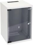HMF 63409-07 Serverschrank Netzwerkschrank 9HE Wandgeh&auml;use 10 Zoll Rack Lichtgrau