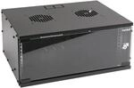 HMF 65704-02 Serverschrank Netzwerkschrank 4HE Unmontiert 19 Zoll Rack Schwarz
