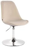 CLP Esszimmerstuhl Maverick Samt Creme/Chrom