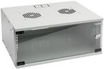 HMF 65704-07 Serverschrank Netzwerkschrank 4HE Unmontiert 19 Zoll Rack Lichtgrau