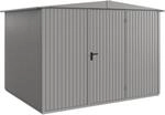 H&ouml;rmann Ger&auml;tehaus Trend mit Satteldach Typ 3 RAL9007 Graualuminium Einzelt&uuml;r