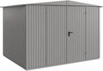 H&ouml;rmann Ger&auml;tehaus Trend mit Satteldach Typ 3 RAL9007 Graualuminium Doppelt&uuml;r