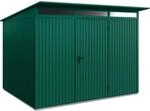 H&ouml;rmann Ger&auml;tehaus Trend mit Pultdach Typ 3 RAL6005 Moosgr&uuml;n Einzelt&uuml;r