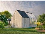 Palmako Ger&auml;teraum Emilia 4 m&sup2; Grau Kesseldruckimpr&auml;gniert