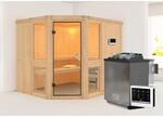 Karibu Sauna Anina 3 mit Bio-Ofen externe Stg.Natur