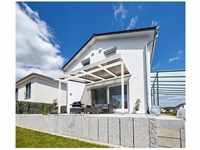 Gutta Terrassenüberdachung Premium (BxT) 410 cm x 406 cm Weiß Polycarbonat...