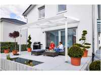 Gutta Terrassenüberdachung Premium (BxT) 410 cm x 306 cm Weiß Polycarbonat...