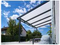 Gutta Terrassenüberdachung Premium (BxT) 309 cm x 306 cm Anthrazit Acryl Klima Blue