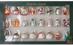 Christbaumschmuck Figurensortiment Glas 3cm 24St&uuml;ck